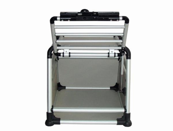 Hundebox Auto - Alu Transportbox Nobby Round Corner für Hunde, abschließbar, nach oben zu öffnen, eintürig